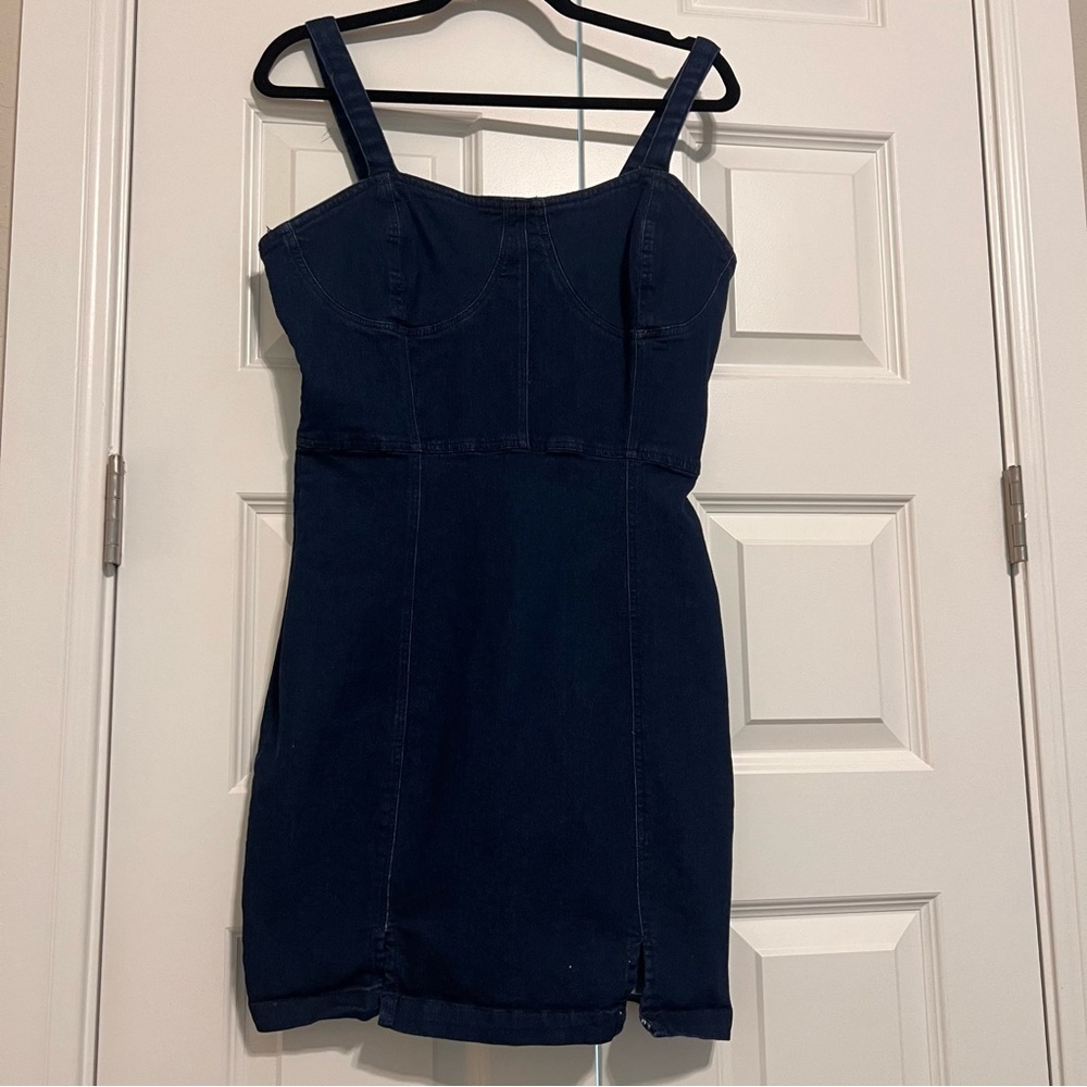 Derek Heart Dark Denim Mini Dress